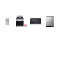 LG 4 STAINLESS : Gas Range Convection Oven Air Fry Griddle, 1.8CF OTR MW, Dishwasher 48dB 3rd Rack, 33" 24CF Top Freezer Refrigerator Internal Water Dispenser